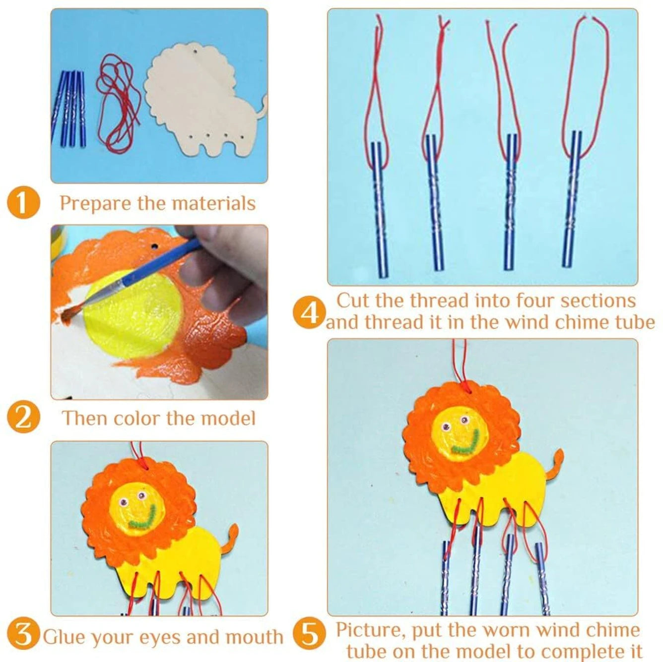 Create & Paint Windchime – Moulding & Painting Art & Craft Kit