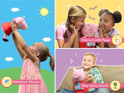 PlayShifu Peppa Pig – Interactive Singing & Talking Plush Toy