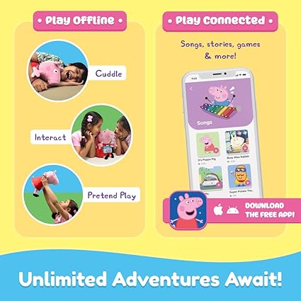 PlayShifu Peppa Pig – Interactive Singing & Talking Plush Toy