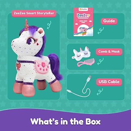 PlayShifu ZeeZee Unicorn – Smart Talking & Interactive Plush Toy