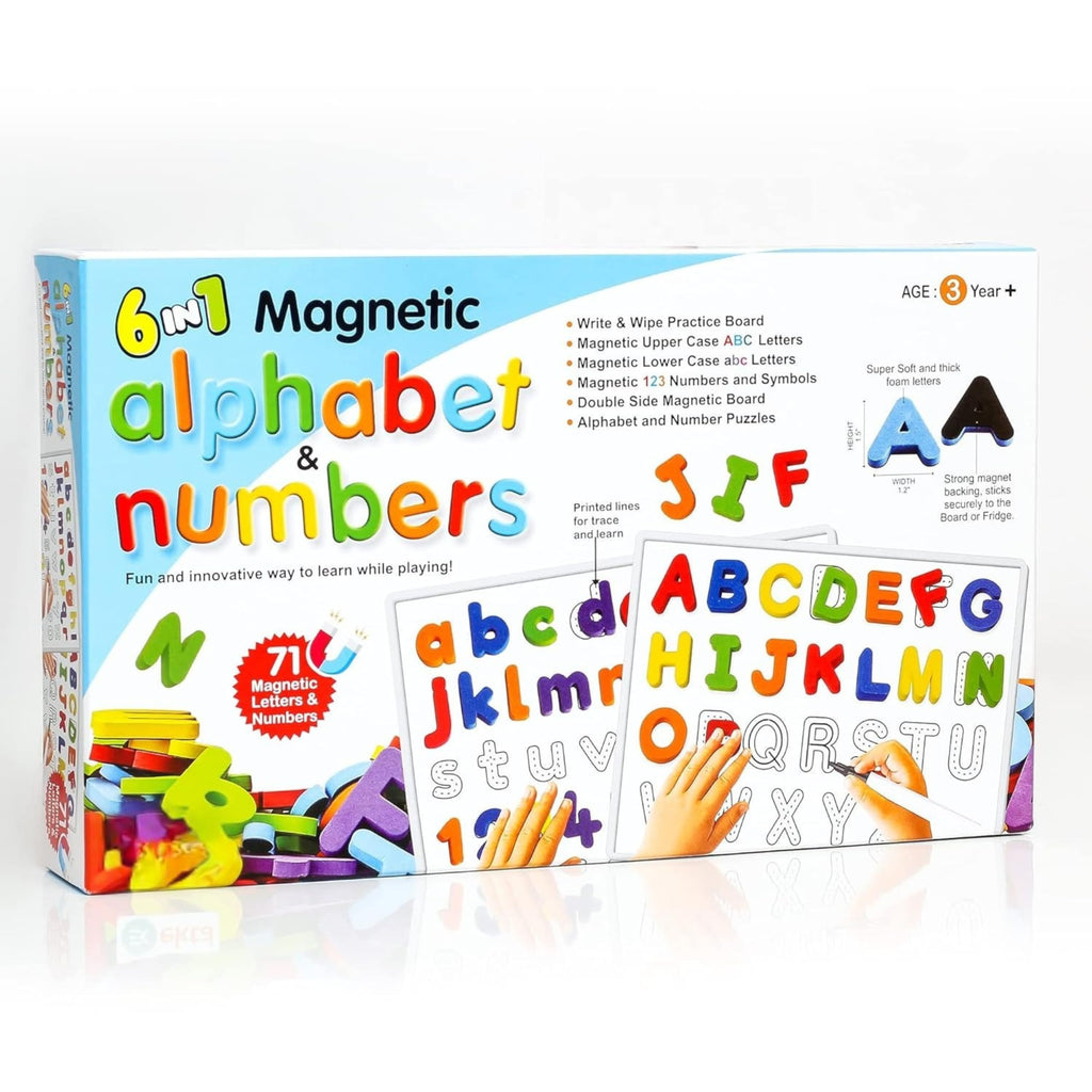 6 in 1 Magnetic Alphabet & Numbers Game