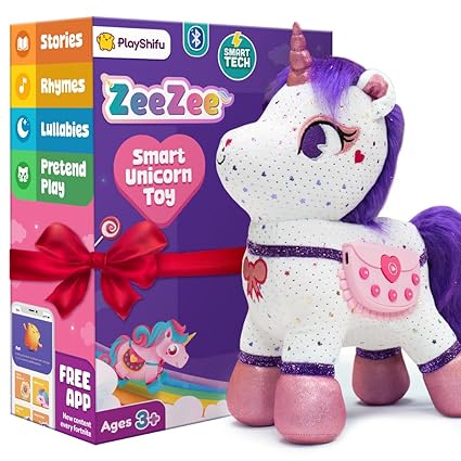 PlayShifu ZeeZee Unicorn – Smart Talking & Interactive Plush Toy
