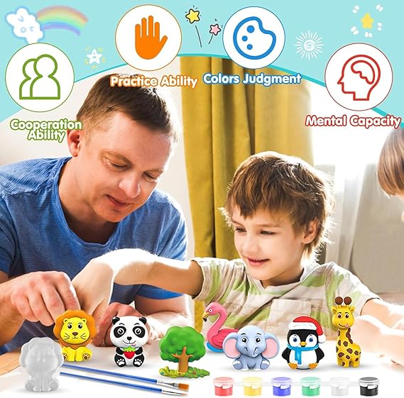 Create & Paint Animals: Moulding & Painting Art & Craft Kit