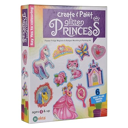 Create & Paint Glitter Princess – Moulding & Painting Art & Craft Kit