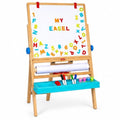 Giggles Funskool My First Easel (4-in-1 Wooden Magnetic Board)