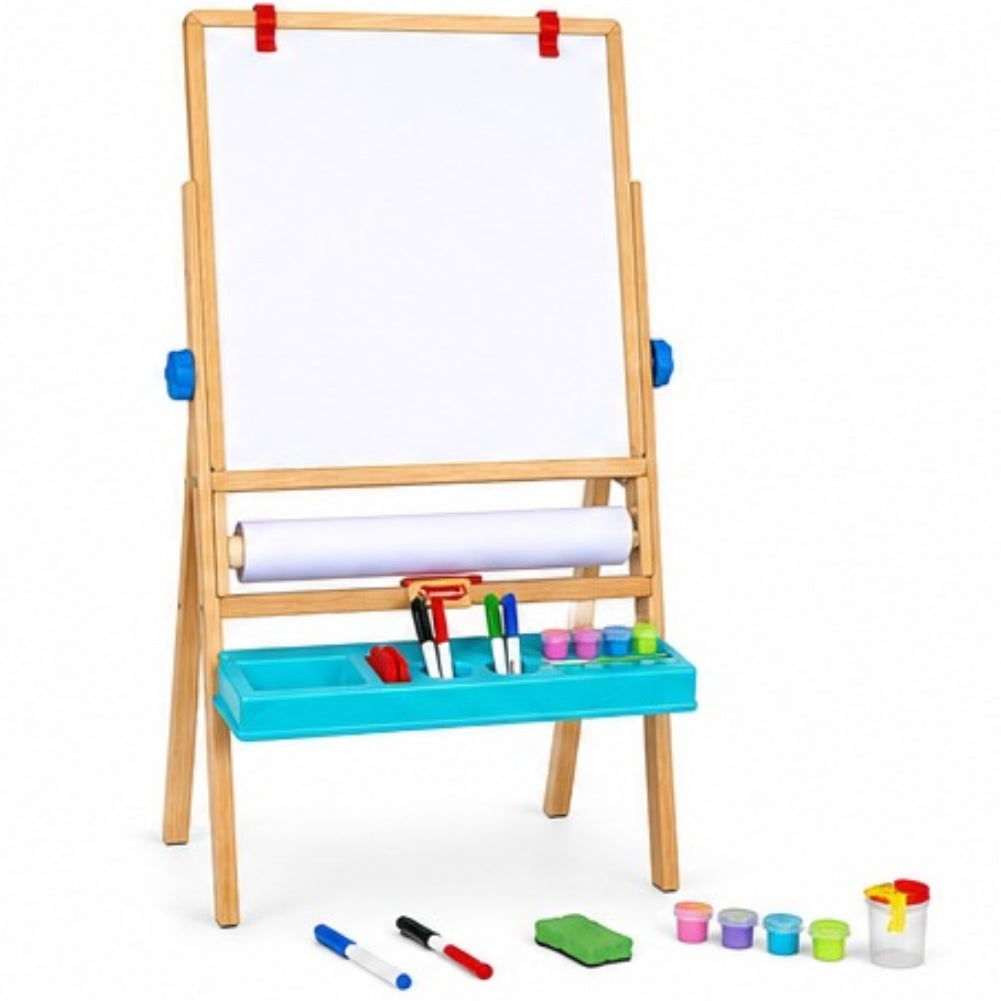 Giggles Funskool My First Easel (4-in-1 Wooden Magnetic Board)