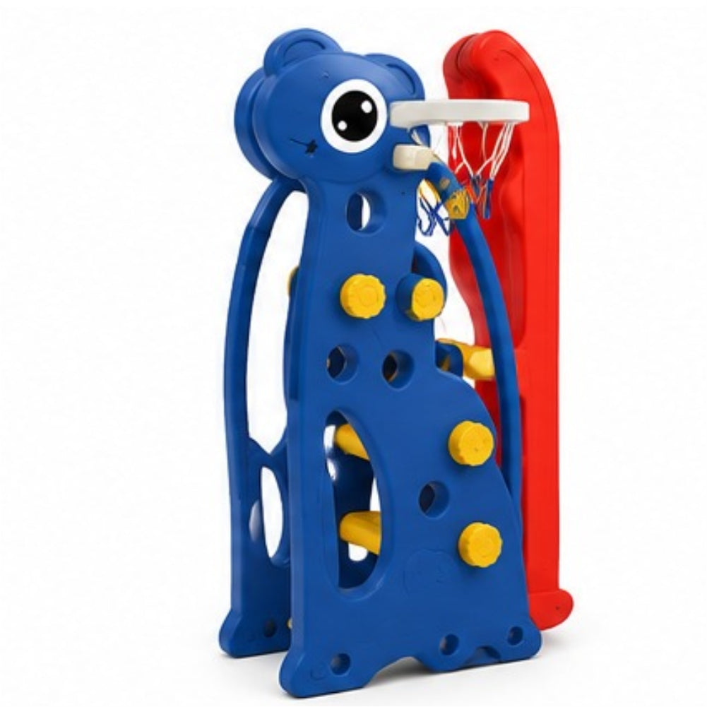 Storio Kids Slide with Basketball Hoop (Giraffe Themed)