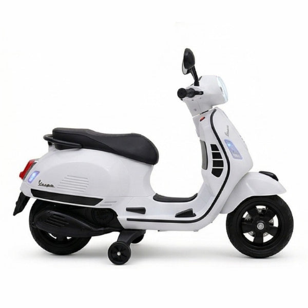 Vexa White – Classic Italian Style Electric Ride-On Scooter with LED Display