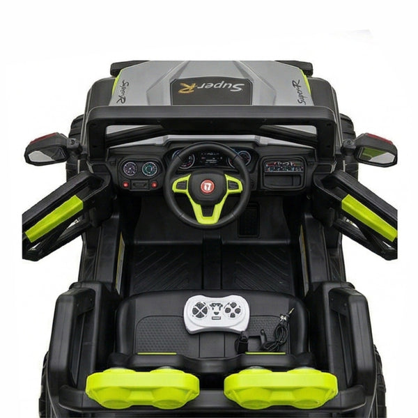 Jeep 2188 – Ultimate 4x4 All-Terrain Ride-On SUV with LED Spotlights & Parental Remote