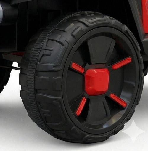 Jeep Pollaris Red Painted – Premium Metallic Edition 4x4 Off-Roader with Multi-Light Bar System