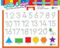Write & Wipe Writing Board (Numbers + Shapes)