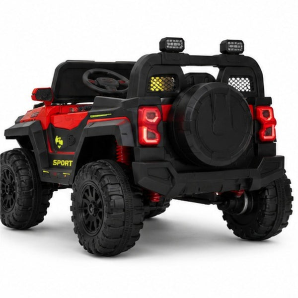 Titan 4X4 Jeep Ride-On Car (Red/Blue/Black)