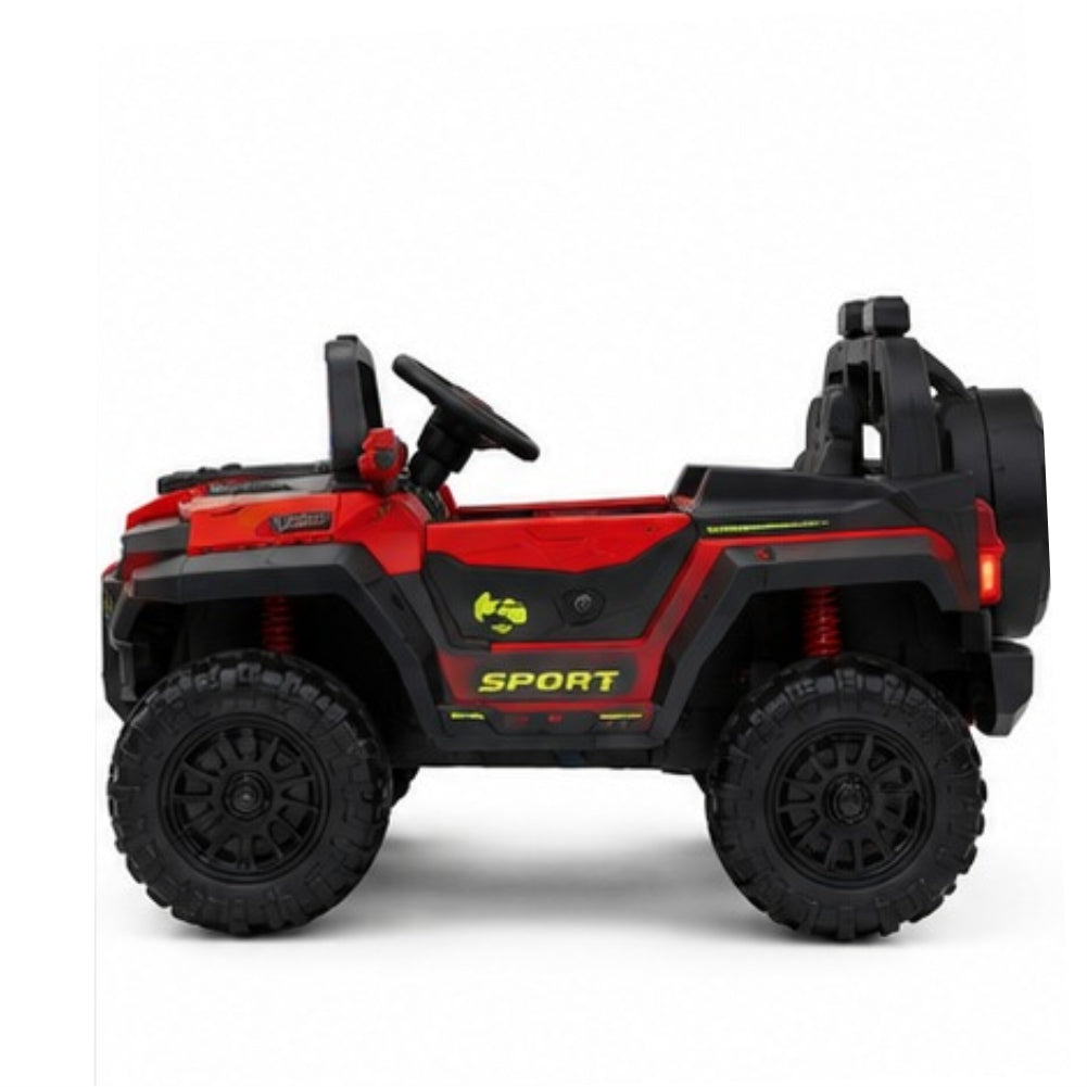 Titan 4X4 Jeep Ride-On Car (Red/Blue/Black)
